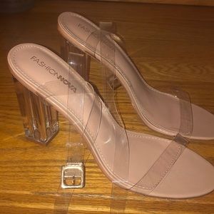 Cute clear heels